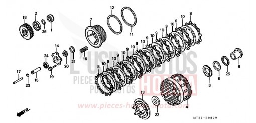 EMBRAYAGE ST1100L de 1990